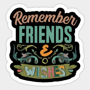 Friends & Wishes Sticker